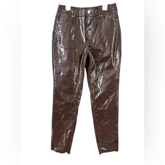 Vero Moda Shiny Brown Skinny Pants - Picture 1 of 5